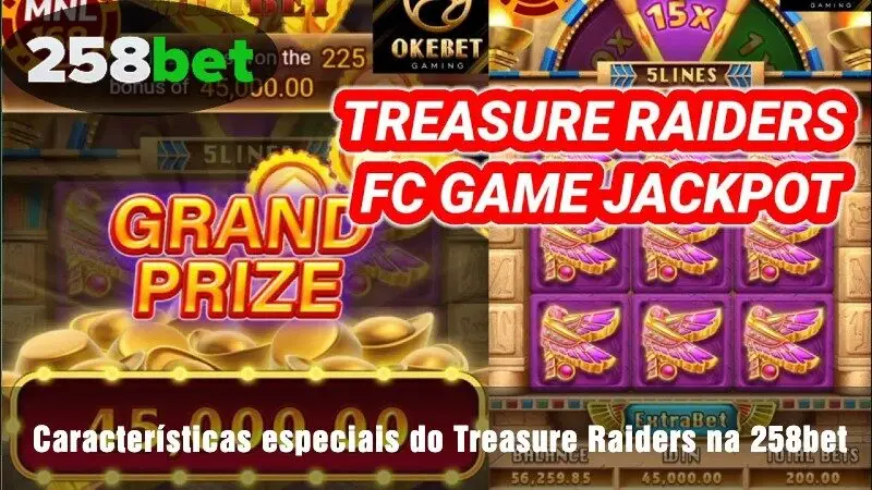 Recursos especiais do Treasure Raiders na 258bet