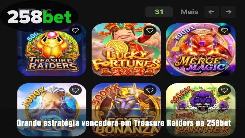 Estratégia para ganhar muito em Treasure Raiders na 258bet