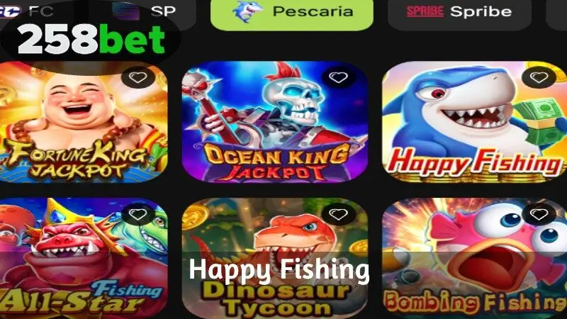 Descubra Happy Fishing na 258Bet – Experimente o atraente jogo de tiro aos peixes