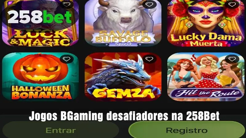 Jogos BGaming desafiadores na 258Bet