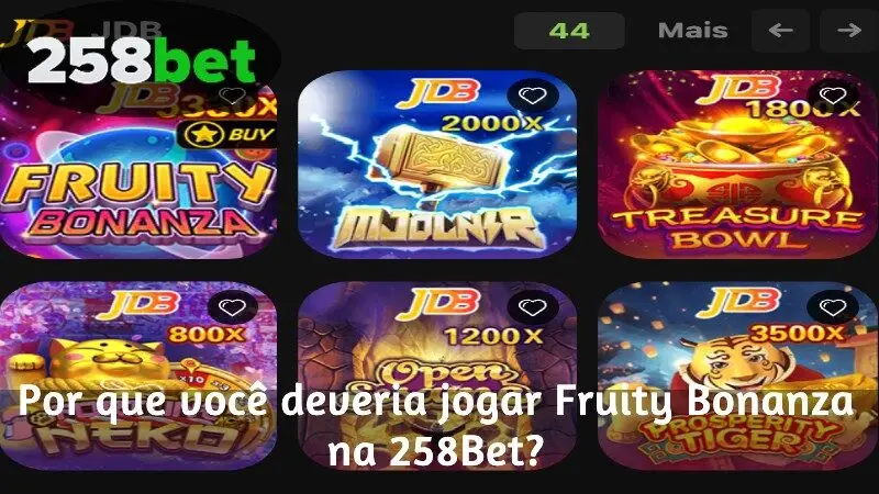 Por que você deveria jogar Fruity Bonanza na 258Bet?