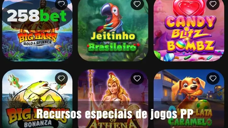 Recursos especiais de jogos PP