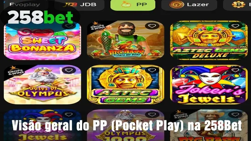 Visão geral do PP (Pocket Play) na 258Bet