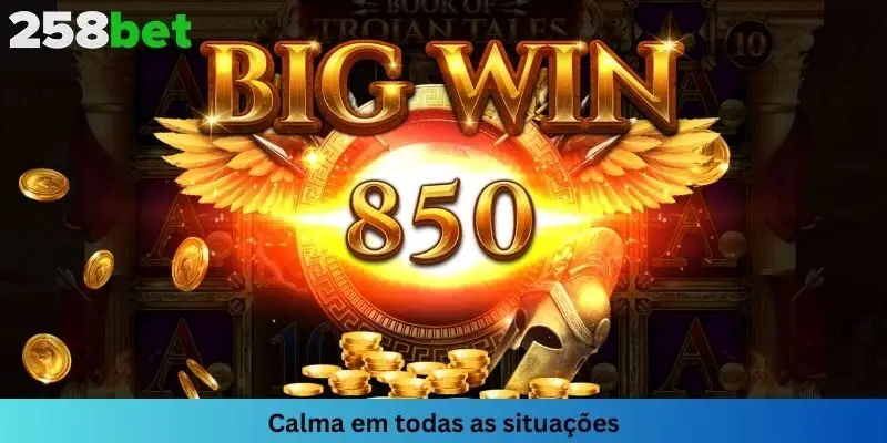 Você precisa manter a calma em todas as situações para ajudá-lo a vencer