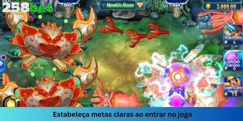 Você precisa definir objetivos claros antes de participar do jogo de tiro aos peixes